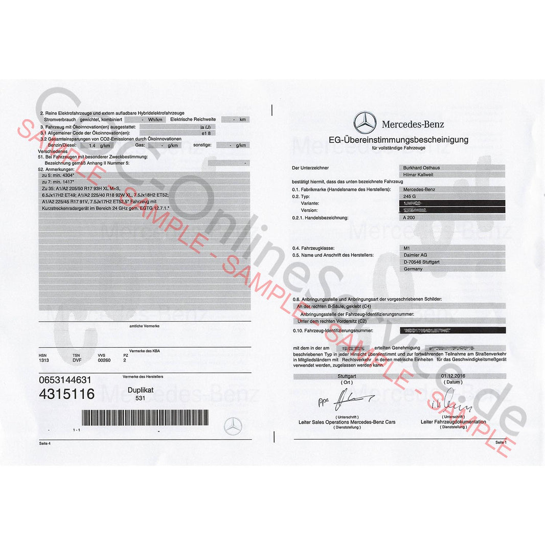 Order COC documents, declarations of conformity and data sheets here ...